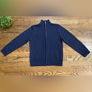 Boys Children’s Place Navy Blue Full Zip Sweater Sz 7-8
